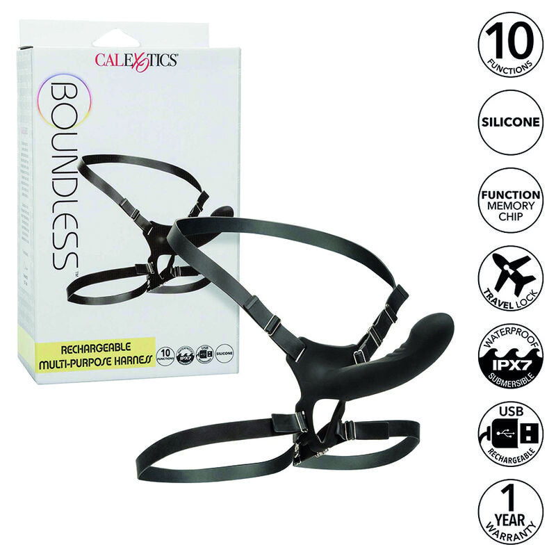 CALEXOTICS BOUNDLESS ARNESS MULTI-PORPUSES RECHARGEABLE — vue détaillée