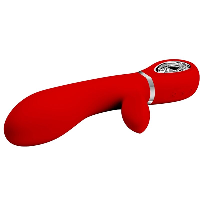 PRETTY LOVE FLIRTATION VIBRATEUR MULTIFONCTION G-SPOT THOMAS ROUGE — vue arrière