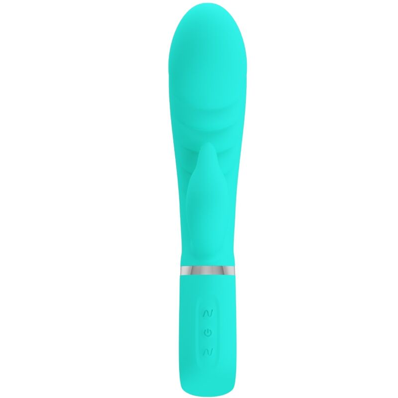 PRETTY LOVE PARTY UP VIBRATEUR MULTIFONCTION G-SPOT PRESCOTT VERT AQUA — vue détaillée