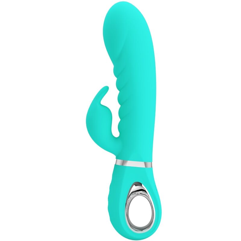 PRETTY LOVE PARTY UP VIBRATEUR MULTIFONCTION G-SPOT PRESCOTT VERT AQUA - Aura Intime
