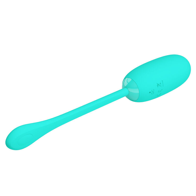 PRETTY LOVE SMART Julius Oeuf Vibrant Imperméable-Rechargeable Aqua Vert — accessoires inclus