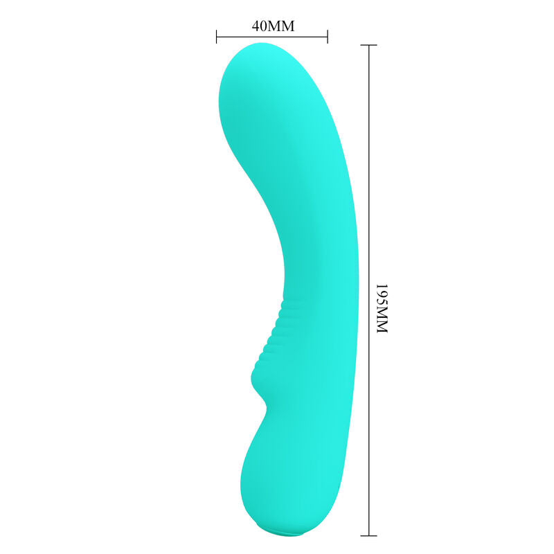 PRETTY LOVE SMART VIBRATEUR RECHARGEABLE PRESCOTT VERT AQUA — accessoires inclus