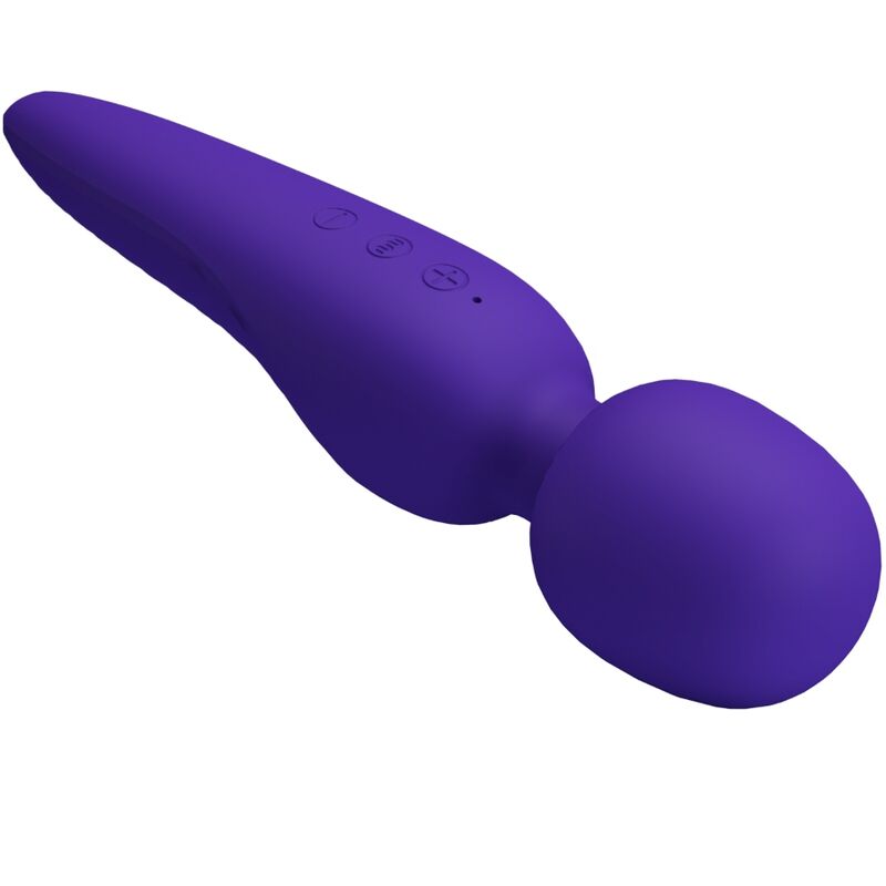 PRETTY LOVE SMART Masseur Meredith 12 Modes Vibration Violet — accessoires inclus