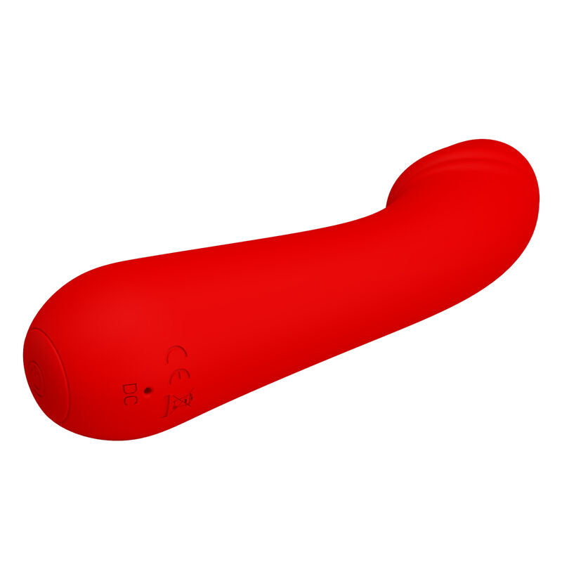 PRETTY LOVE SMART VIBRATEUR RECHARGEABLE CETUS ROUGE — accessoires inclus