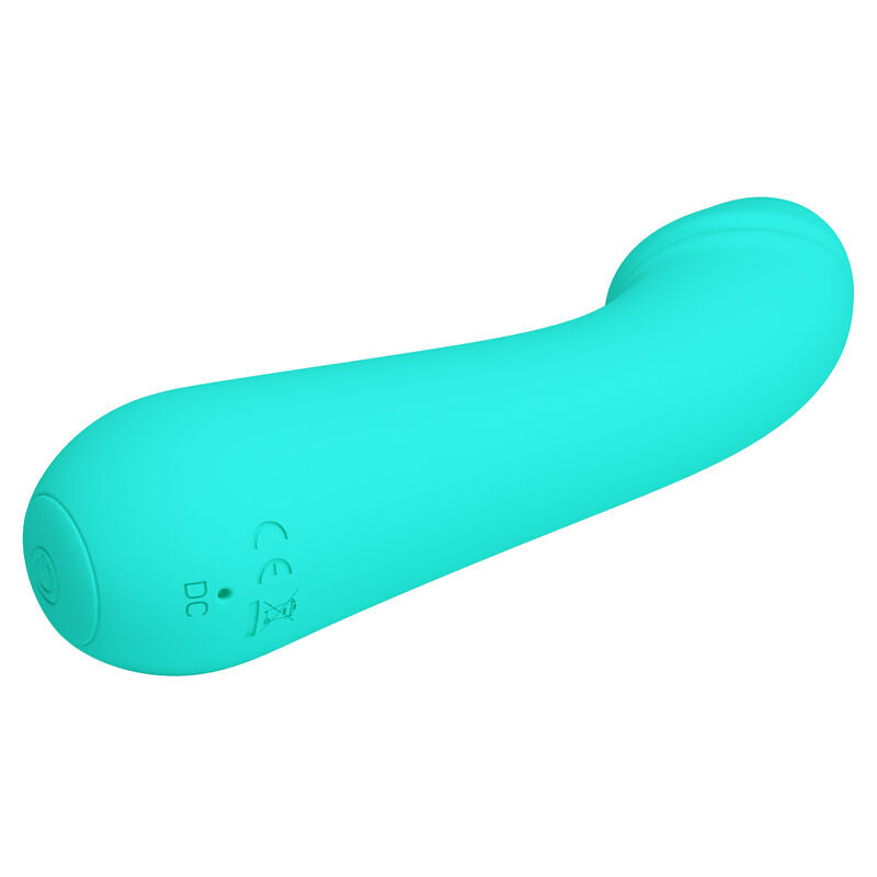 PRETTY LOVE SMART VIBRATEUR RECHARGEABLE CETUS VERT AQUA — accessoires inclus