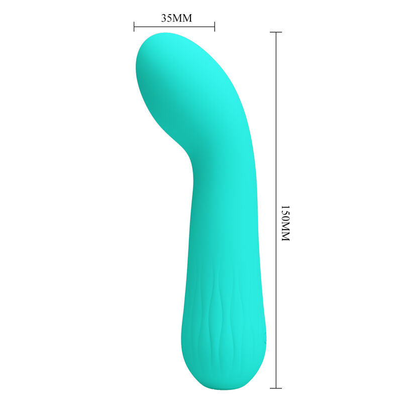 PRETTY LOVE SMART VIBRATEUR RECHARGEABLE FAUN VERT AQUA — accessoires inclus
