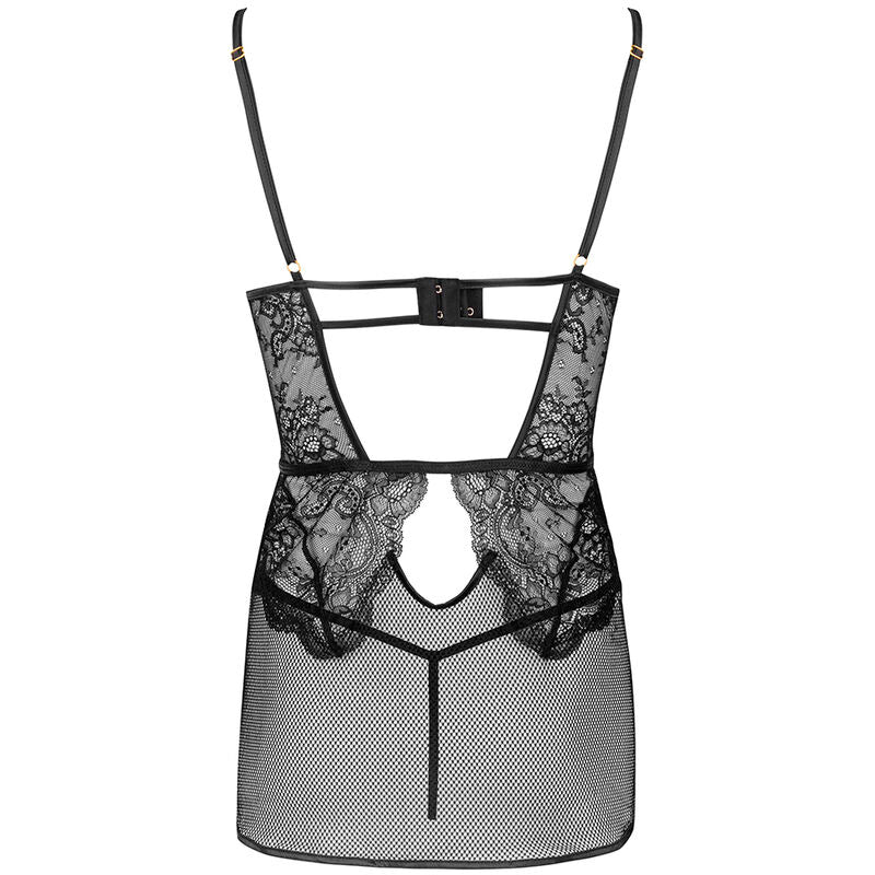 LIVCO CORSETTI SETS Chemise + Culotte Baririn Lc 90633 Noir — vue arrière