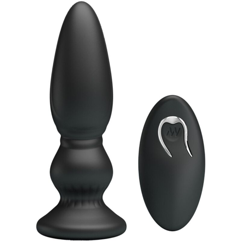 MR PLAY PUISSANT VIBRATEUR TÉLÉCOMMANDE PLUG ANAL NOIR - Aura Intime