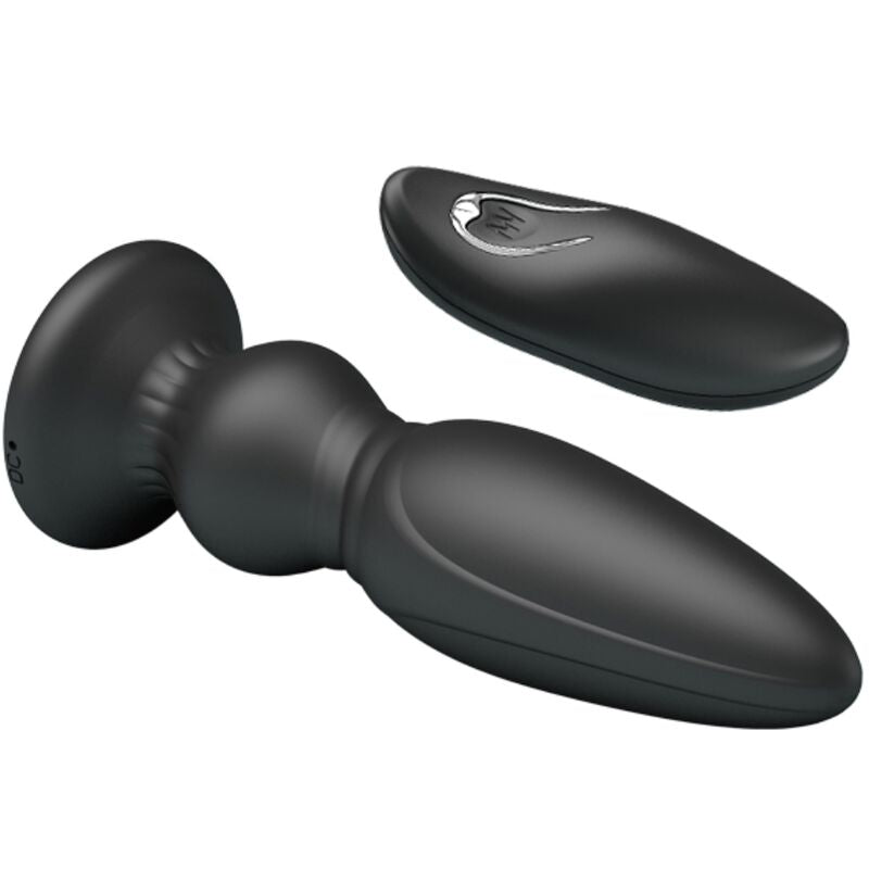 MR PLAY PUISSANT VIBRATEUR TÉLÉCOMMANDE PLUG ANAL NOIR — vue arrière