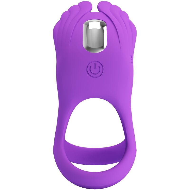 PRETTY LOVE - Silas Anneau Pénis Vibrant 7 Vibrations Silicone Violet
