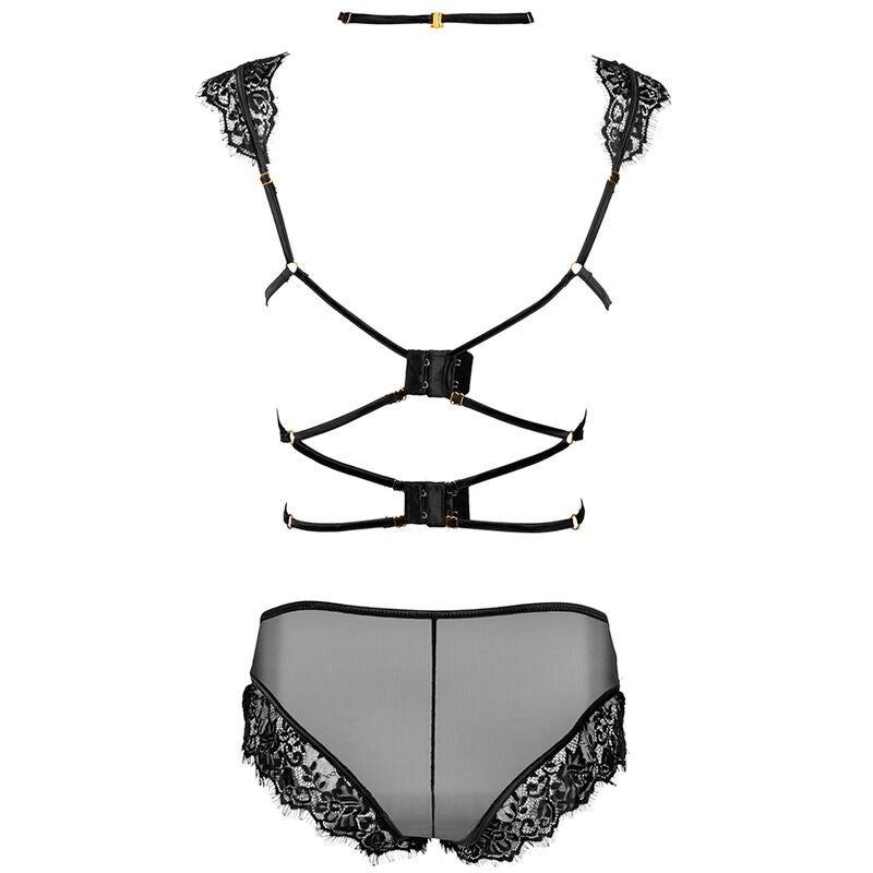 LIVCO CORSETTI SETS Palmenom Lc 90614 Soutien-Gorge + Culotte Noir L/Xl — vue arrière