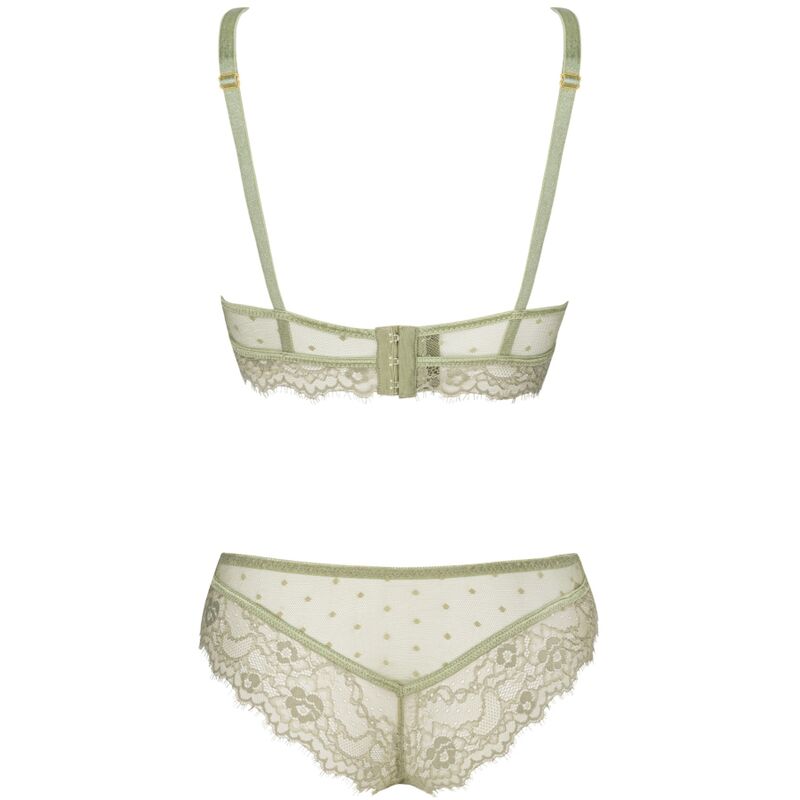 LIVCO CORSETTI SETS Pine Lc 90667 Soutien-Gorge + Culotte Kaki — vue arrière