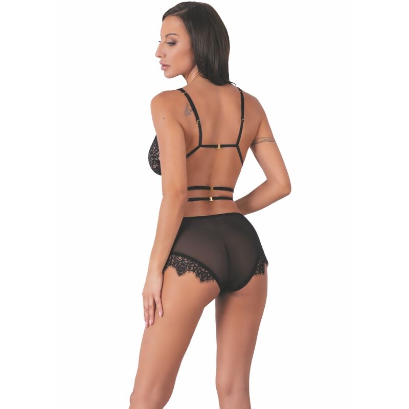 LIVCO CORSETTI SETS Drezna Lc 90733 Soutien-Gorge + Culotte Noir — vue détaillée