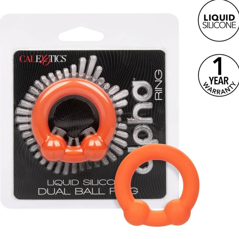 CALEXOTICS ALPHA BAGUE DOUBLE BILLE ORANGE - Aura Intime