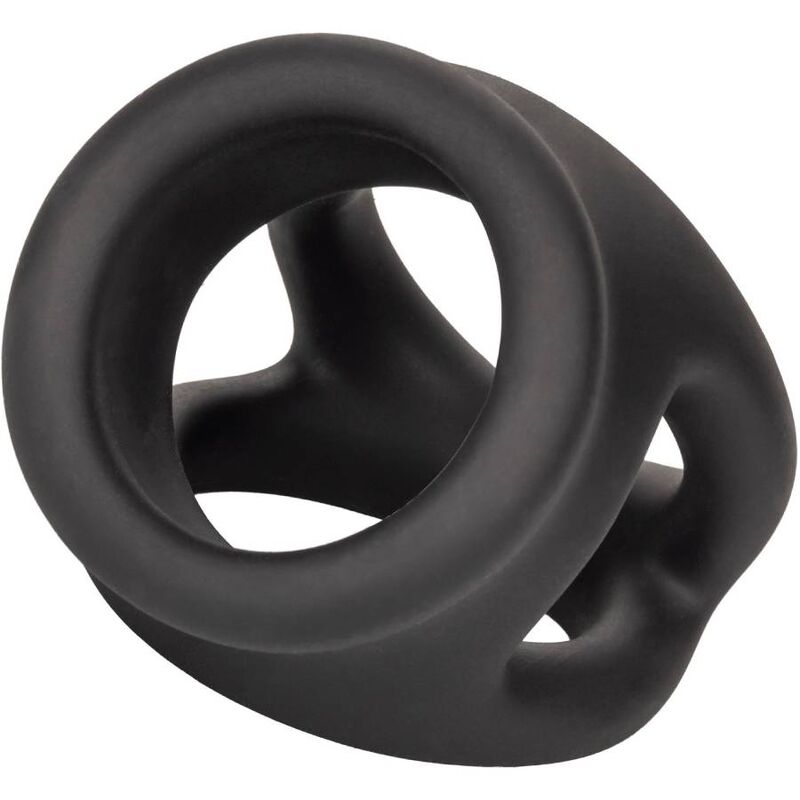 CALEXOTICS ALPHA BAGUE DUAL CAGE NOIR — accessoires inclus