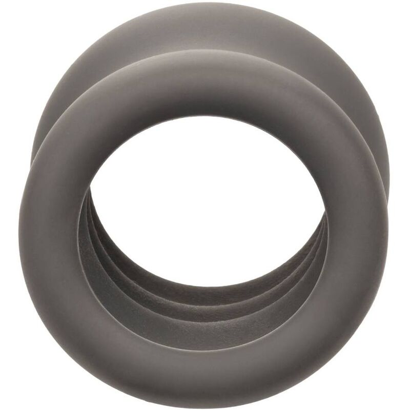 CALEXOTICS ALPHA ANNEAU DÉTIREMENT SCROTUM NOIR — accessoires inclus