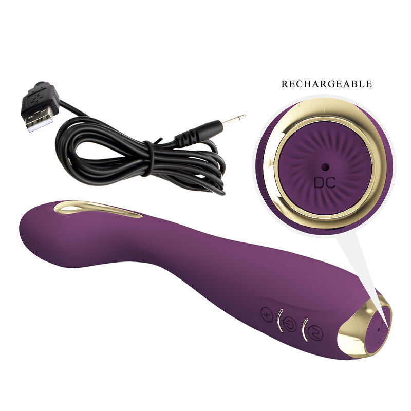 PRETTY LOVE HIGH GRADE HECTOR ELECTROSHOCK VIBRATEUR PAR APP CONTROL VIOLET — accessoires inclus