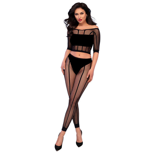 CHILIROSE SETS Cr 4647 Top & Leggins Noir S/M - Aura Intime
