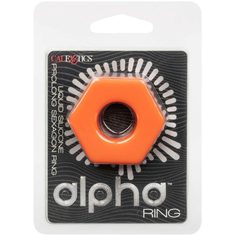 CALEXOTICS ALPHA BAGUE PROLONG SEXAGON ORANGE — vue détaillée