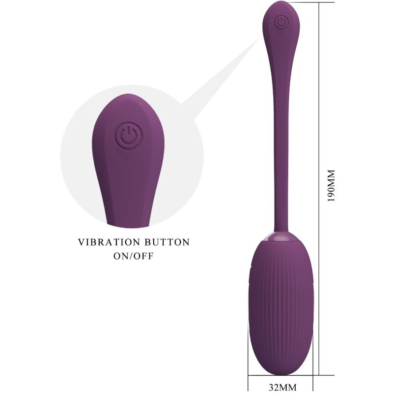 PRETTY LOVE SMART Doreen Oeuf Vibrant Rechargeable Violet — vue arrière