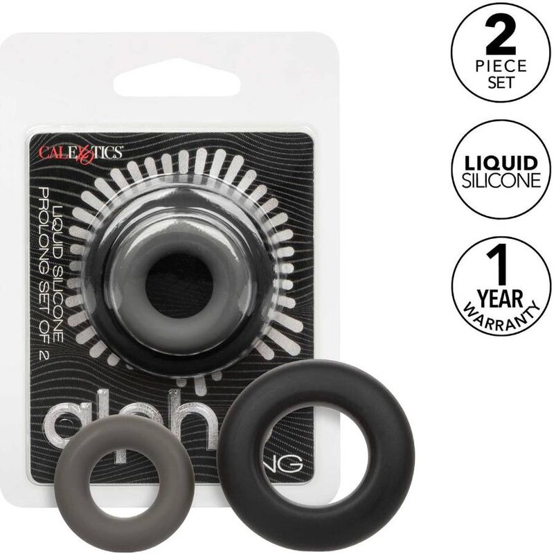 CALEXOTICS ALPHA PROLONG LOT 2 BAGUE GRIS - Aura Intime