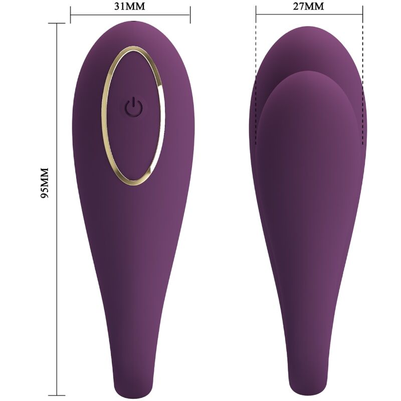 PRETTY LOVE C-TYPE August Vibrateur Double Plaisir Global Distance — vue alternative