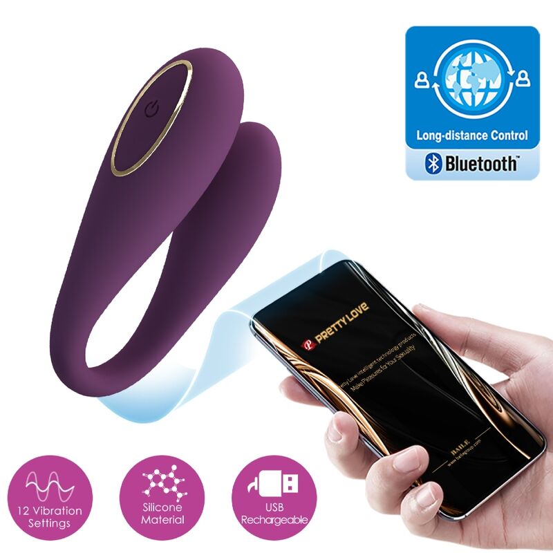 PRETTY LOVE C-TYPE August Vibrateur Double Plaisir Global Distance — vue arrière