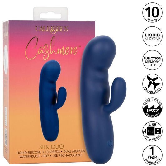 CALEXOTICS Cashmere Duo Soie Bleu - Aura Intime