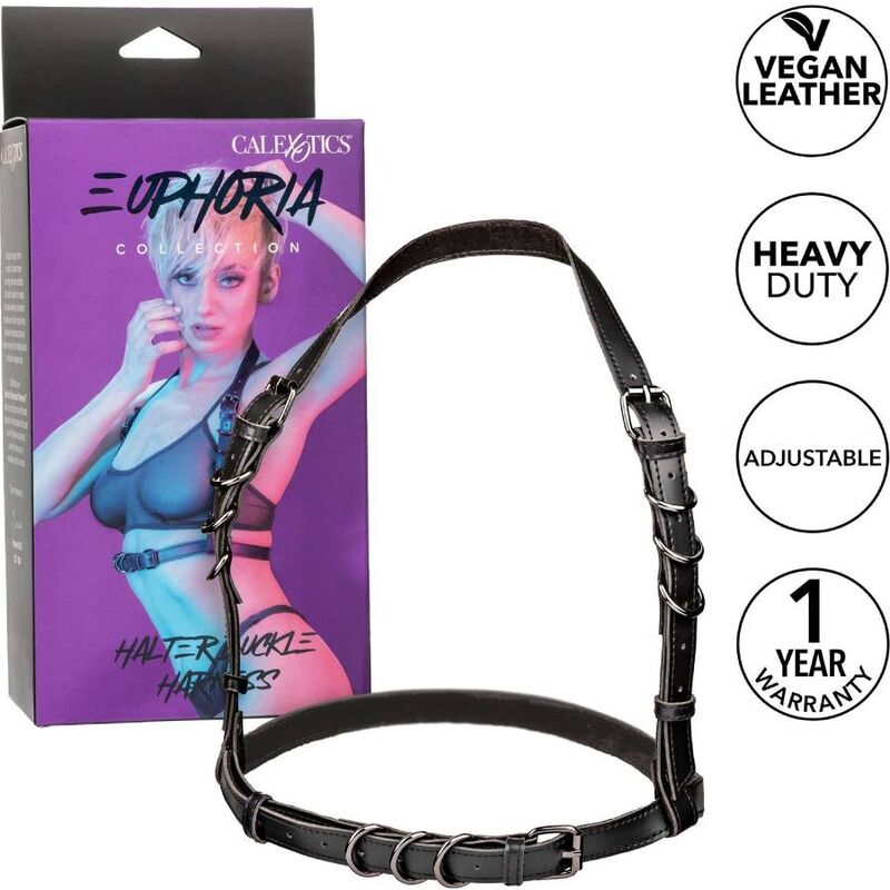 CALEXOTICS Euphoria Harnais Boucle Licol Noir — vue détaillée