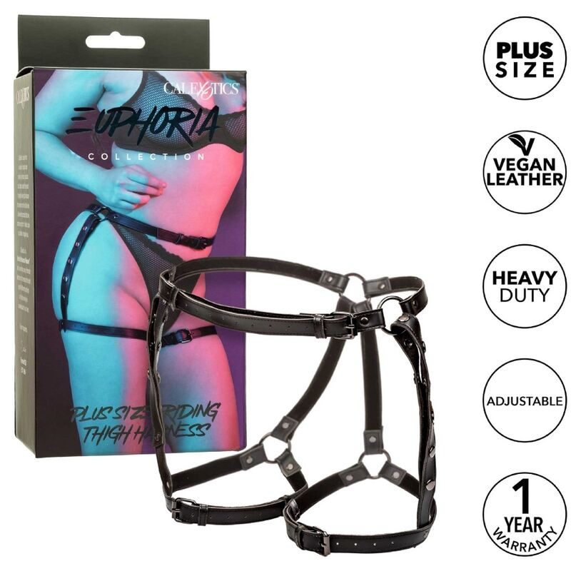 CALEXOTICS Euphoria Harnais Cuisse Déquitation Taille Plus — vue détaillée