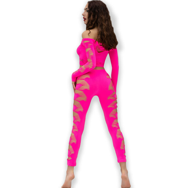 CHILIROSE SETS Cr 4632 Haut & Pantalon Fuchsia S/L — vue détaillée