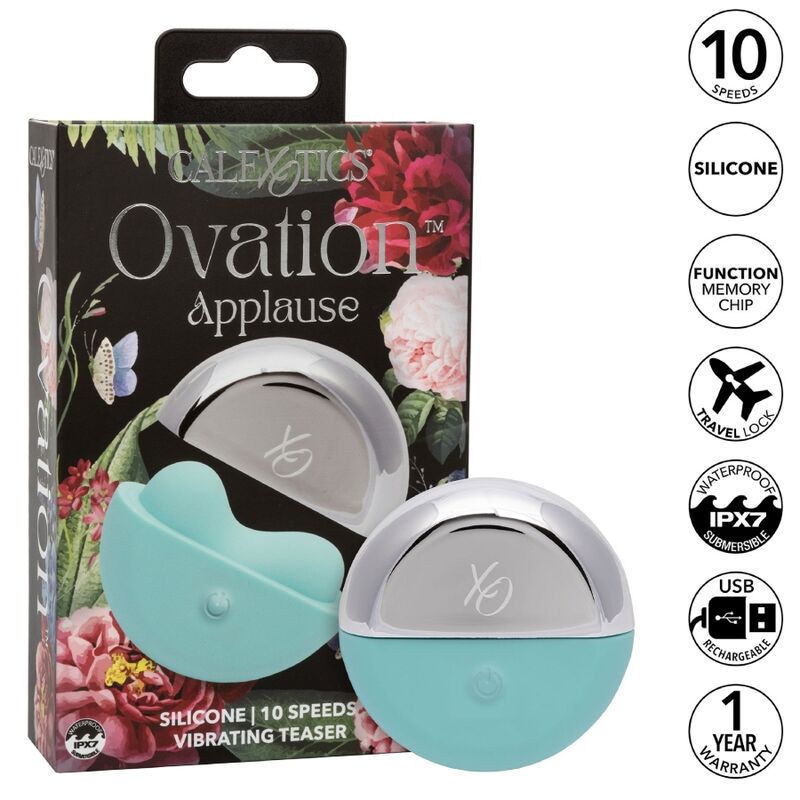 CALEXOTICS Ovation Stimulateur Daplauses Vert Aqua — vue détaillée