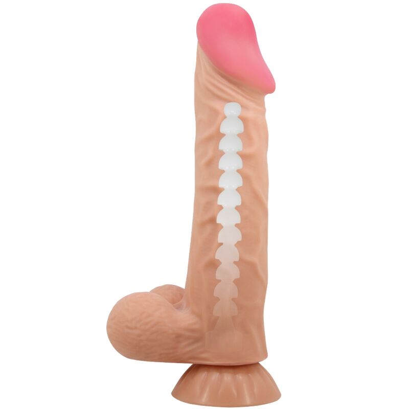 PRETTY LOVE HIGH GRADE SÉRIE SLIDING SKIN GODE RÉALISTE VENTOUSE SLIDING SKIN 24 CM — accessoires inclus