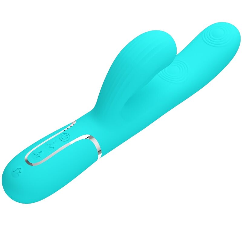 PRETTY LOVE FLIRTATION PERLITA VIBRATEUR MULTIFONCTION 3 1 POINT G VERT AQUA — vue alternative
