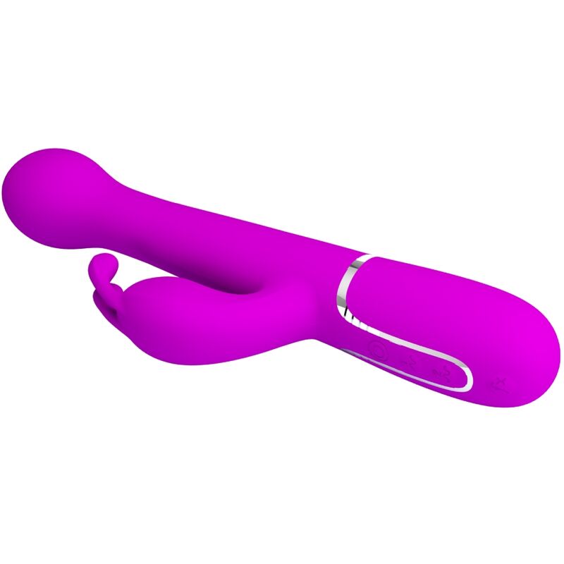 PRETTY LOVE FLIRTATION Vibrateur Dejon Rabbit 3 1 Multifonction Violet — vue arrière