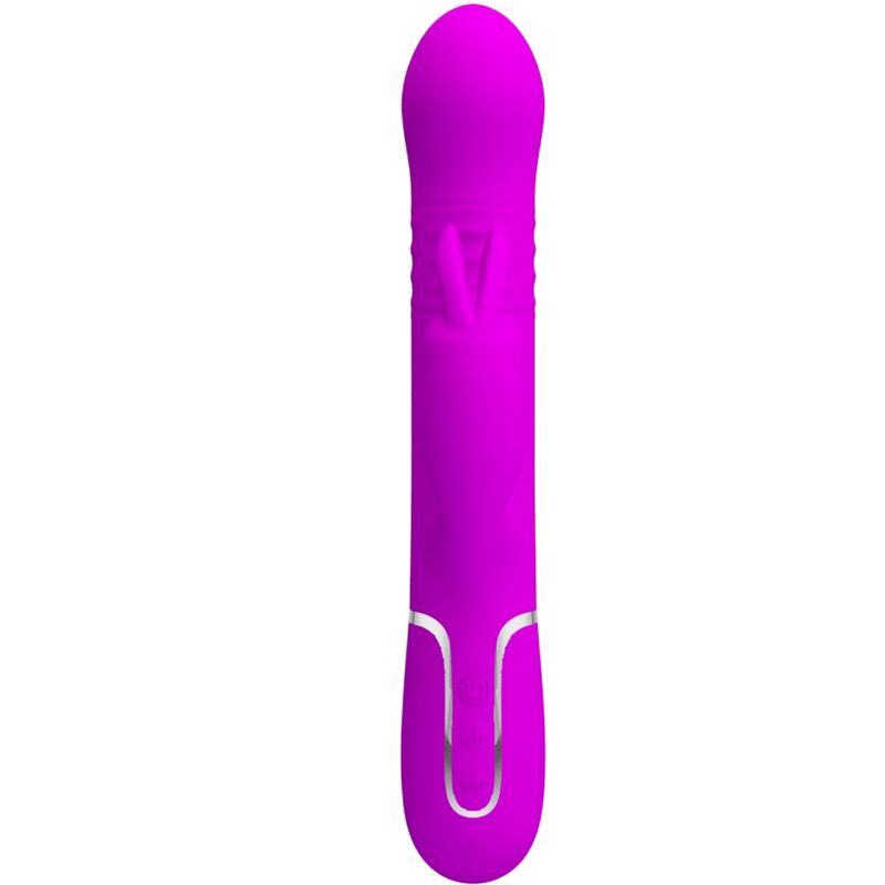 PRETTY LOVE FLIRTATION VIBRATEUR COALE RABBIT PERLES VIOLET — vue détaillée