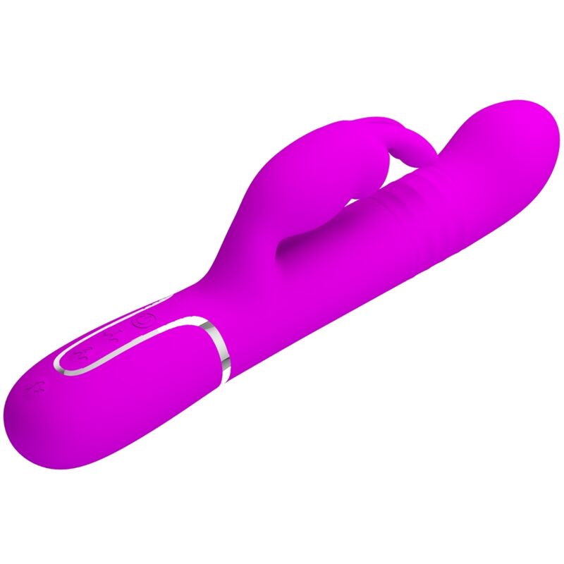 PRETTY LOVE FLIRTATION VIBRATEUR COALE RABBIT PERLES VIOLET — vue arrière
