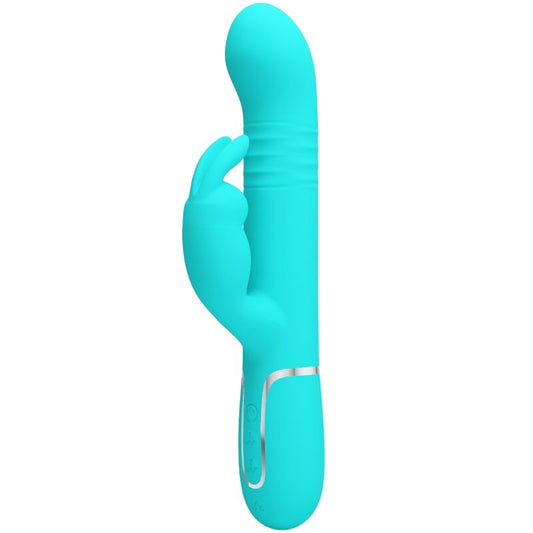 PRETTY LOVE - Vibrateur Coale Rabbit Perles Vert Aqua