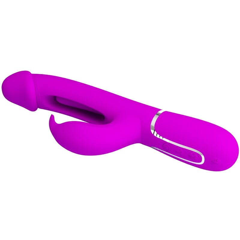 PRETTY LOVE FLIRTATION Vibrateur Dejon Rabbit 3 1 Multifonction Fucsia — accessoires inclus