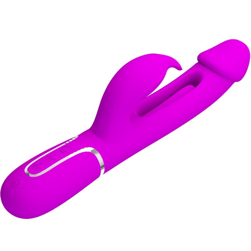 PRETTY LOVE FLIRTATION Vibrateur Dejon Rabbit 3 1 Multifonction Fucsia — vue alternative
