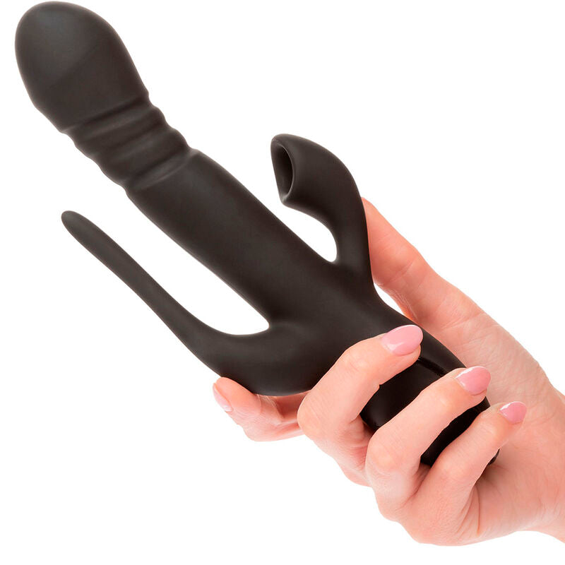 CALEXOTICS Vibrateur Triple Euphoria Noir - Aura Intime