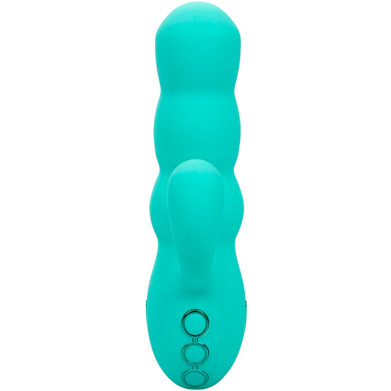 CALEXOTICS Vibrateur Del Mar Diva Rabbir Aqua Green Par California D... — vue détaillée