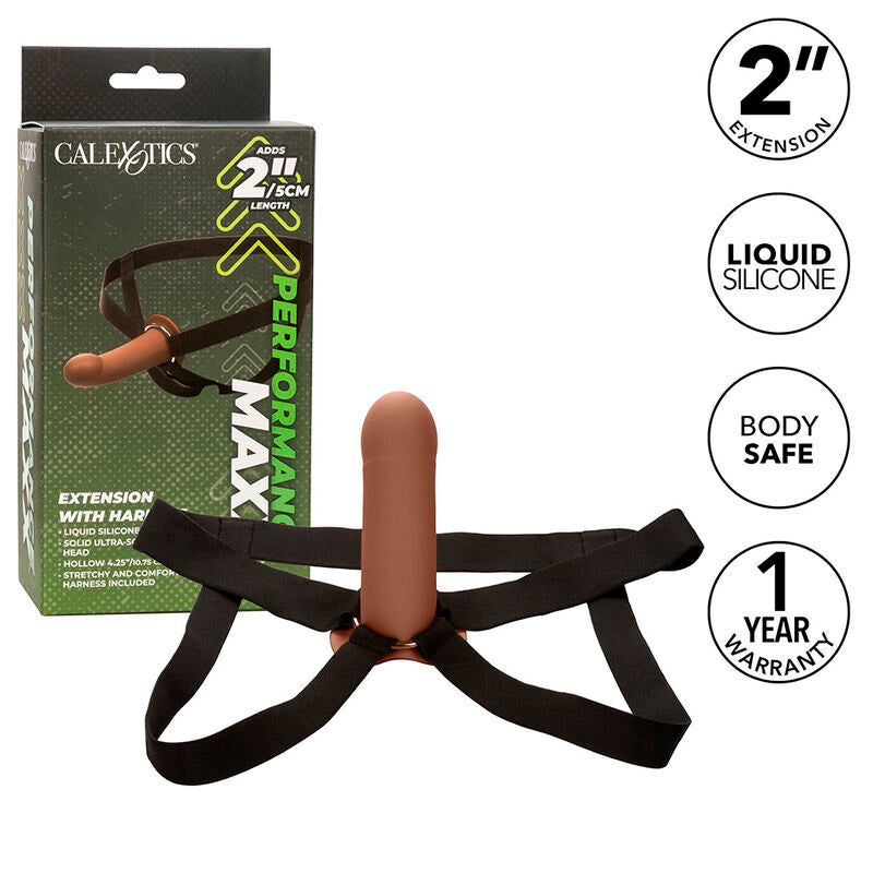 CALEXOTICS EXTENSION PERFORMANCE MAXX HARNAIS PEAU BRUN — vue détaillée