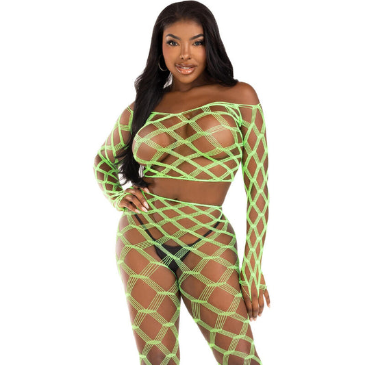 LEG AVENUE SETS Top & Leggins Hardcore Vert - Aura Intime