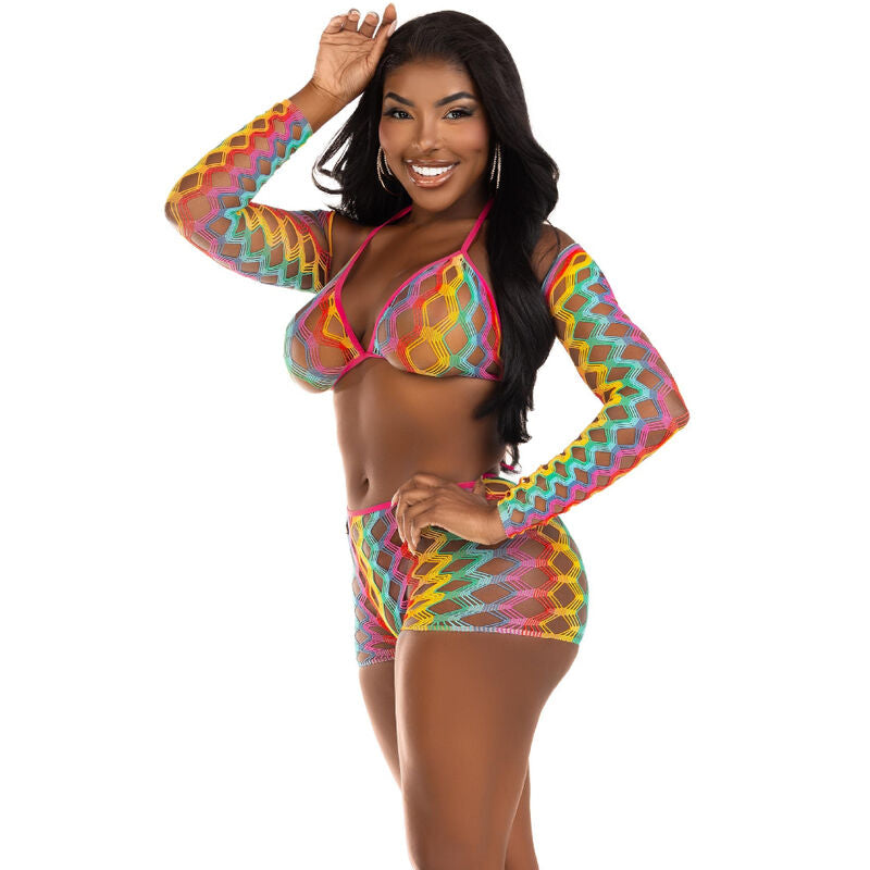 LEG AVENUE SETS Ensemble Trois Pièces Multicolore — vue alternative