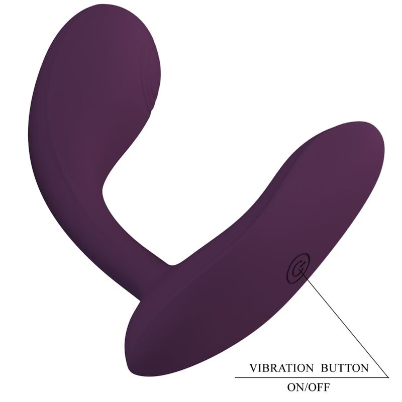 PRETTY LOVE FLIRTATION Baird Application Lila Rechargeable G-Spot 12 Vibrations — vue arrière