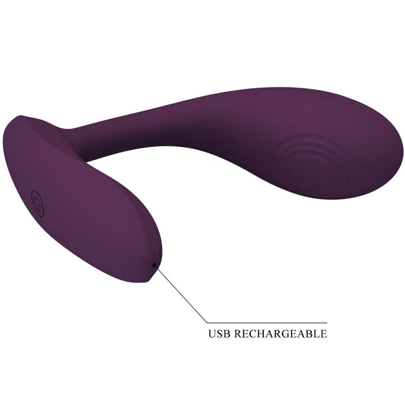 PRETTY LOVE FLIRTATION Baird Application Lila Rechargeable G-Spot 12 Vibrations — accessoires inclus