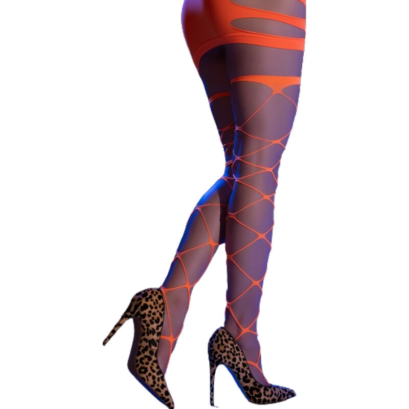 CHILIROSE ACCESORIES Cr 4706 Collants Cabaret Orange S/M — vue détaillée