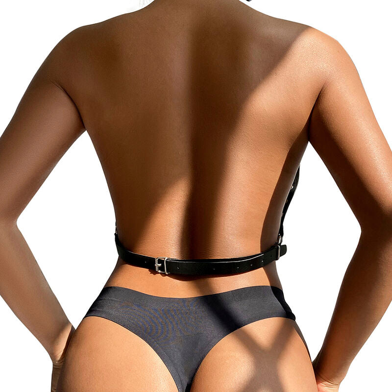 SUBBLIME FETISH Harnais Poitrine Grandes Chaîne S Anneaux Taille Unique — vue alternative