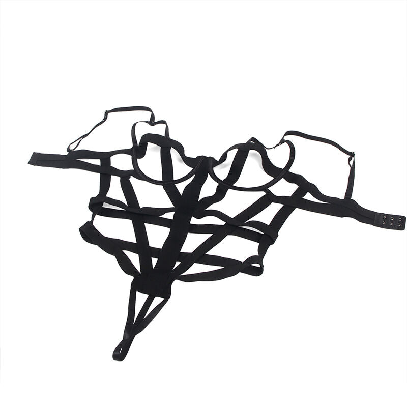 SUBBLIME BODIES Body Sexy Découpes Noir S/M — accessoires inclus